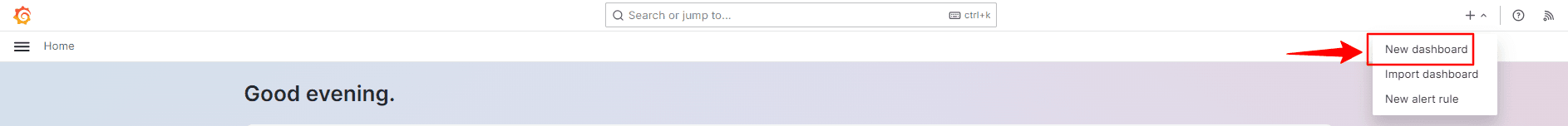 Figure 14 - Creating a New Dashboard